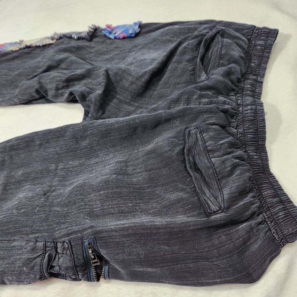 Vintage Havana Elastic Waist Joggers Pants Size Medium Black - Picture 9 of 13